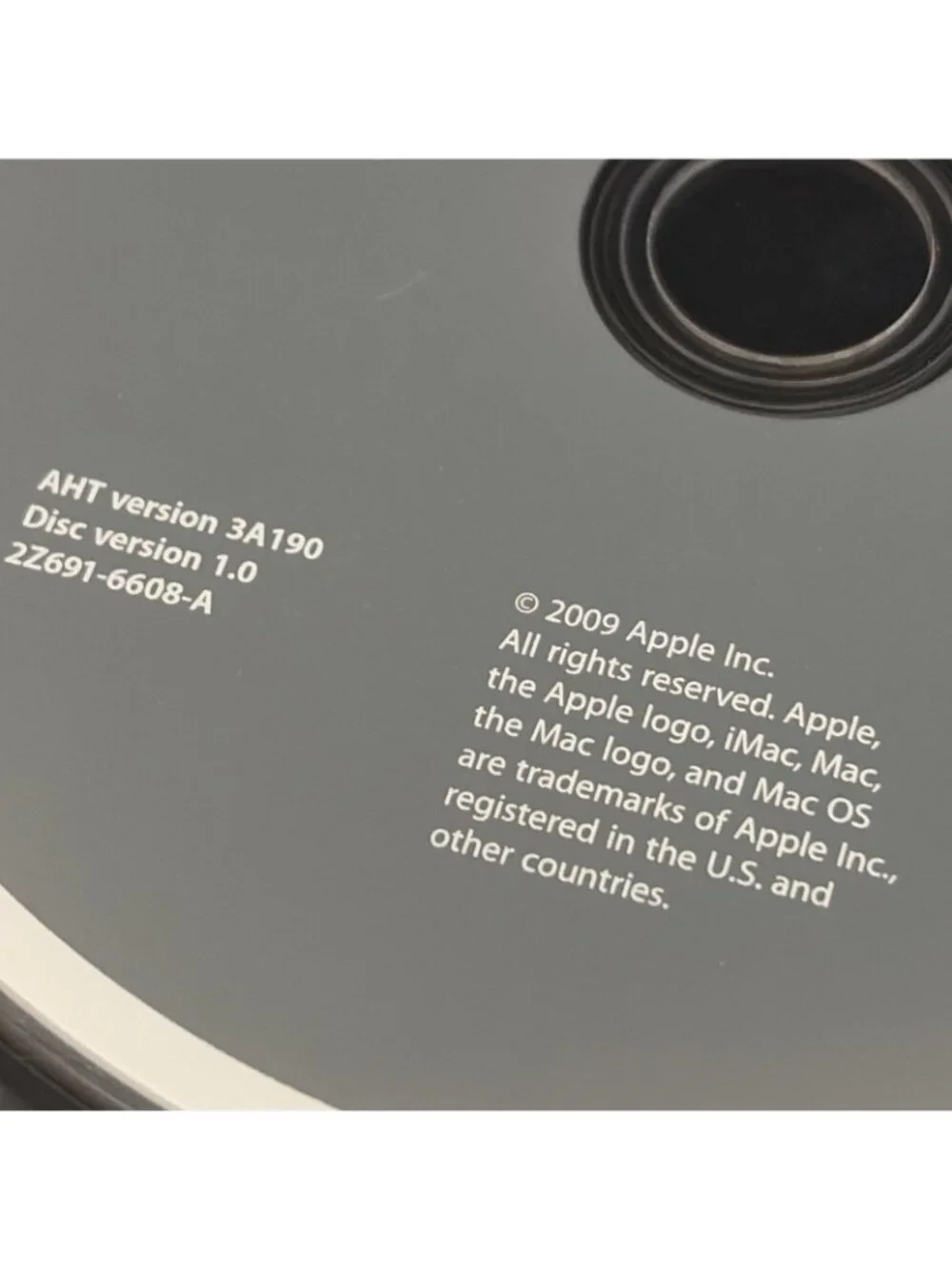 Apple iMac Late 2009 Snow Leopard 10.6.2 Restore Install DVD Disc Set  AppleCare